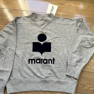 Isabel Marant Grey and Navy Crewneck Sweater